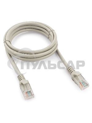 Патч-корд UTP Cablexpert кат.5e, 1.5м, литой, многожильный (серый)