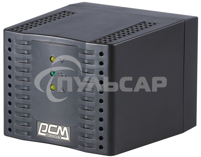 Стабилизатор напряжения Powercom Voltage Regulator, 3000VA, Black, Schuko