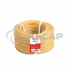 Провод ПГВА Rexant 1х1.00 мм², Cu, желтый, бухта 200 м