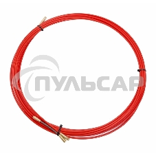 Протяжка кабельная Rexant (мини УЗК в бухте), стеклопруток, d=3,5 мм 10 м, красная