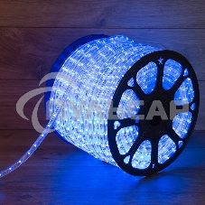 Дюралайт Neon-night LED, постоянное свечение (2W) - синий Эконом 24 LED/м, бухта 100м