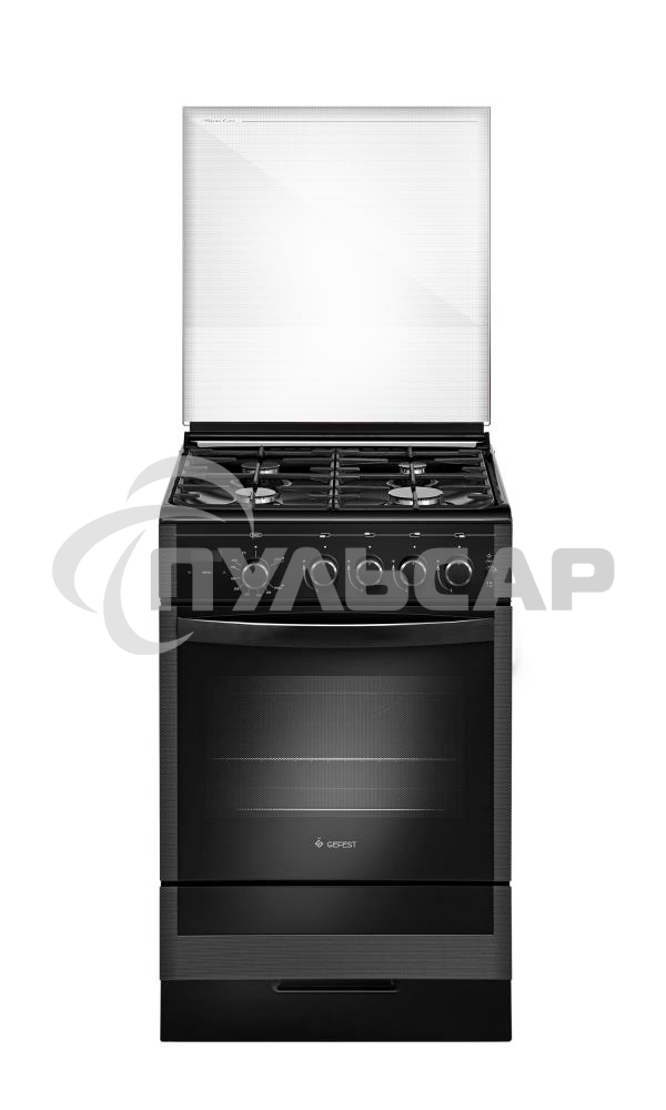 Плита газовая Gefest ПГ 5300-03 0046 черный, конфорок 4 шт, духовка 52 л, 50 см x 85 см x 58.5 см