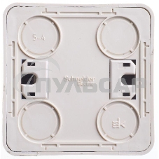 Выключатель 2-кл. ОП Этюд 10А IP20 крем. SchE BA10-002K