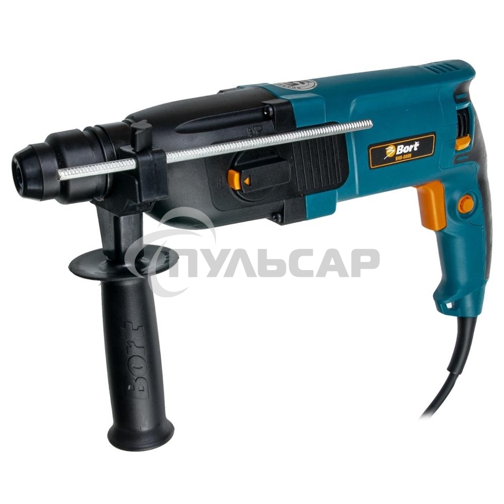 Перфоратор электрический Bort BHD-800N (мощность 900 Вт; скорость вращения 0-900 об/мин; сила удара 3,5 Дж; патрон SDS+; набор аксессуаров 10 шт)