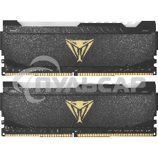 Оперативная память Patriot Viper Steel, DDR4, 16Gb (2x8Gb), 3200MHz, CL18, DIMM, с радиатором, RGB, черный