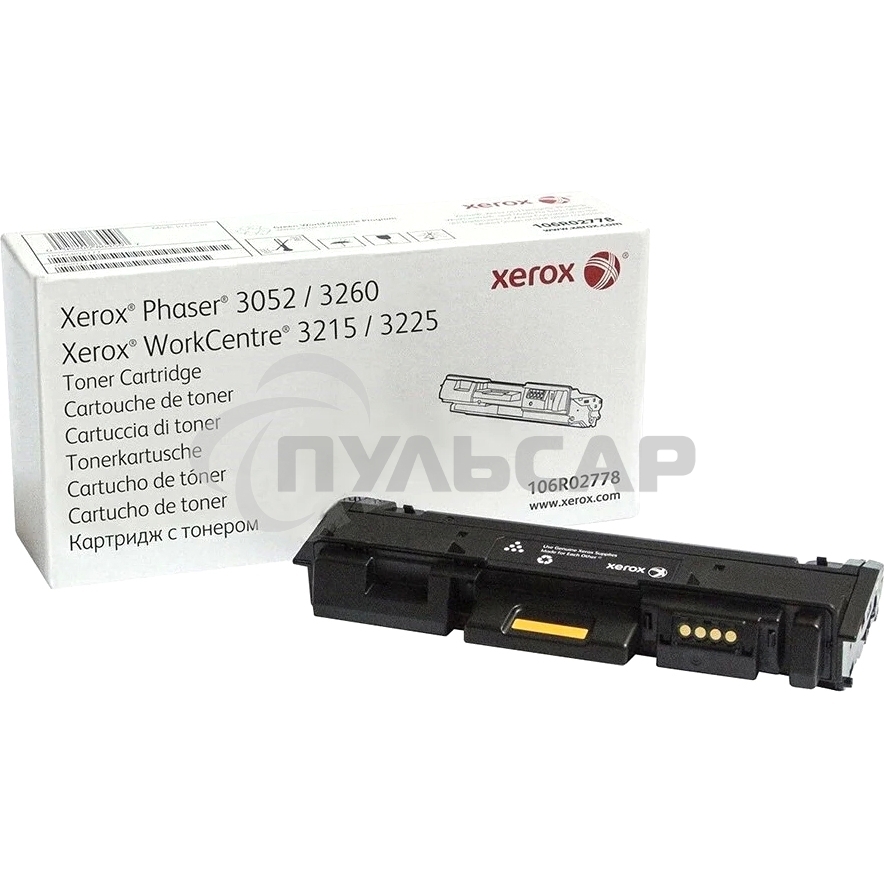 Картридж лазерный Xerox 106R02778 черный для Xerox Ph 3052/3260/WC 3215/3225 3000 стр.(Channels)