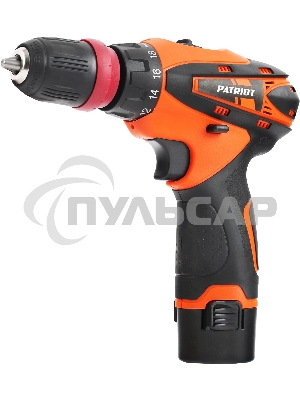 Дрель-шуруповерт Patriot BR 115Li, Аккумуляторная, 16В, 2 АКБ, Кейс