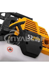 Мотобур DX-52, объем двигателя 52 см3, соединение 20 мм, без шнека Denzel