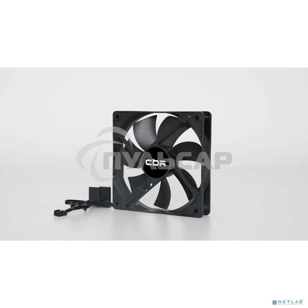 Вентилятор для корпуса CBR CBR-CF-12025-1200B черный, 120 мм, 1200 об/мин, 25 дБ, 3 pin