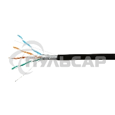 Кабель SkyNet Premium FTP outdoor 4x2x0,51, медный, FLUKE TEST, кат.5e, однож., 305 м, box, черный