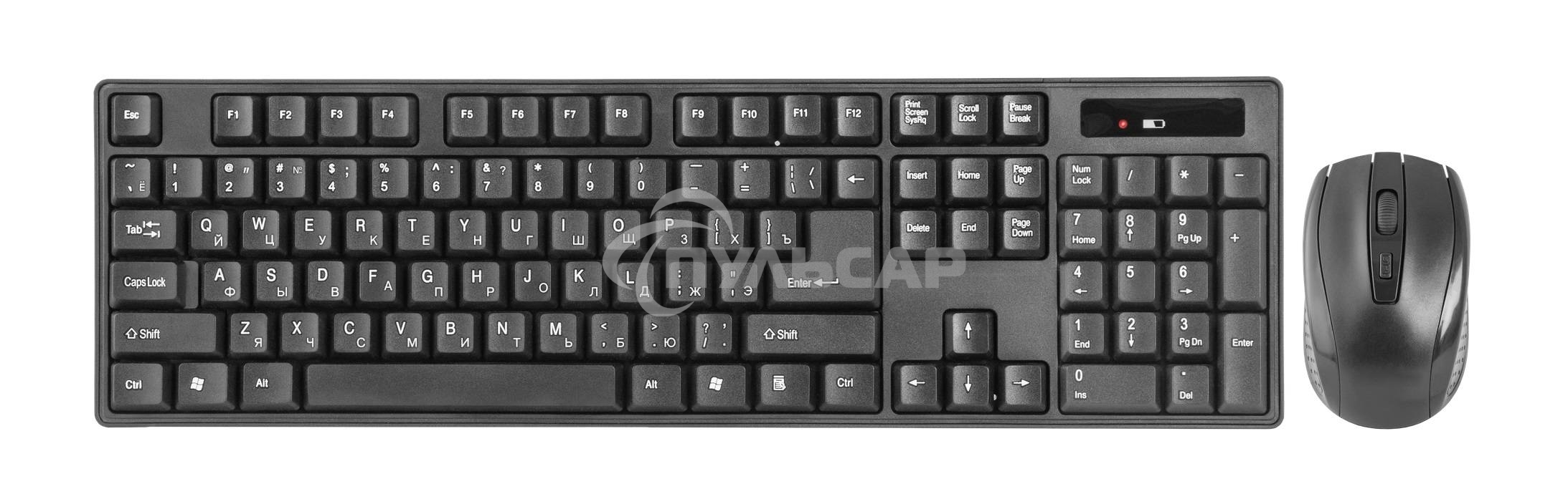 Комплект клавиатура + мышь Defender C-915 RU черный USB Беспроводной, полноразмерный