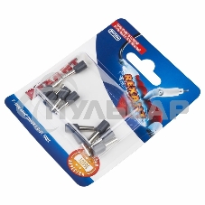 Наконечник штыревой втулочный Rexant изолированный, F-9 мм, 4 мм², НШВи 4.0-9 / Е 4,0-9 / Е4009, серый, в упак. 10 шт.