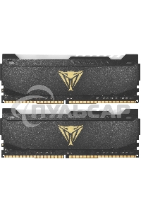 Оперативная память Patriot Viper Steel, DDR4, 16Gb (2x8Gb), 3600MHz, CL20, DIMM, с радиатором, RGB, черный