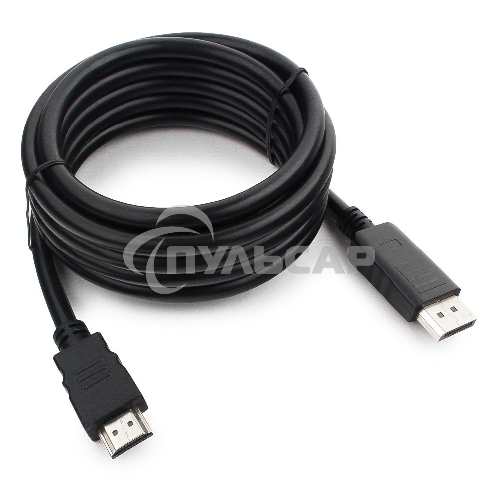 Кабель DisplayPort-HDMI Gembird/Cablexpert 3м, 20M/19M, черный, экран, пакет(CC-DP-HDMI-3M)