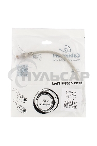Патч-корд UTP, кат 5e, 0.25м с RJ45 (серый)
