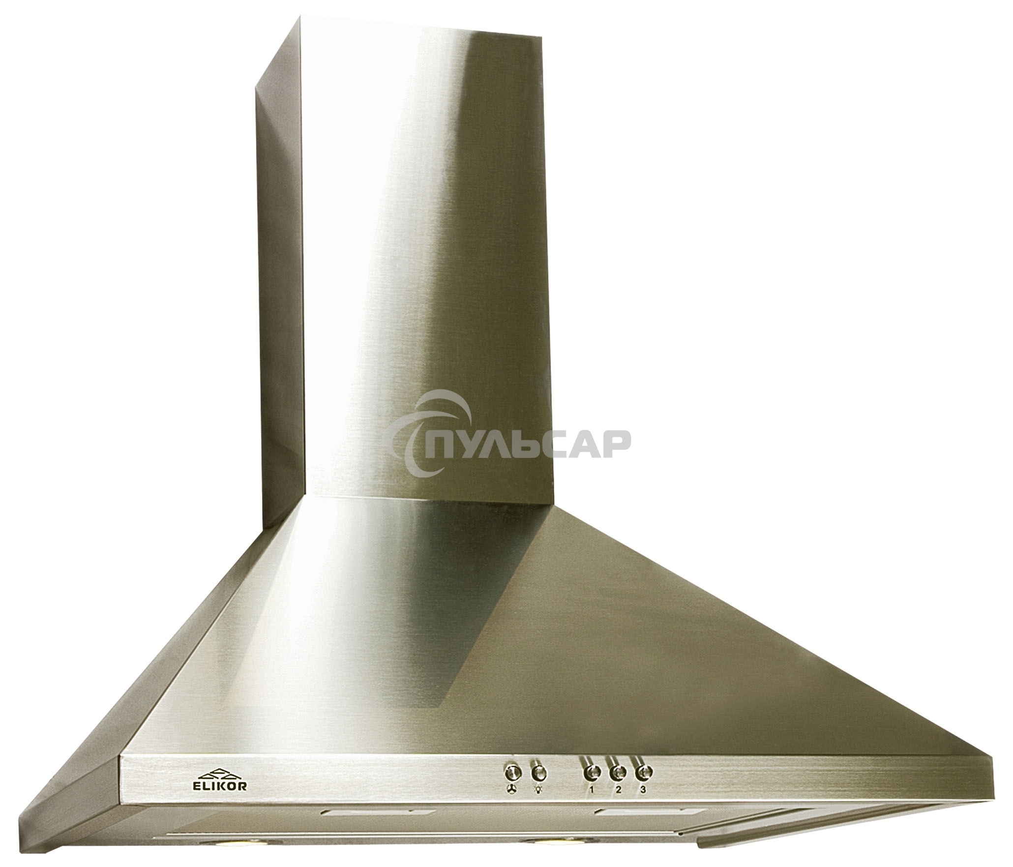 Вытяжка каминная Elikor Оптима 50Н-400-К3Л нержавеющая сталь, 50 см, 400 куб. м/ч, 55 дБ