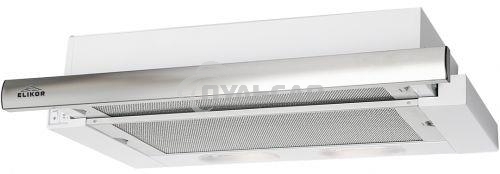 Вытяжка встраиваемая Elikor Интегра 50П-400-В2Л белый/нержавеющая сталь, 50 см, 400 куб. м/ч, 57 дБ