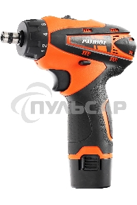 Дрель-шуруповерт Patriot BR 115Li, Аккумуляторная, 16В, 2 АКБ, Кейс
