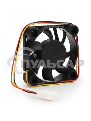 Вентилятор для корпуса Gembird D50SM-12AS черный, 50 мм, 4500 об/мин, 24 дБ, 3 pin