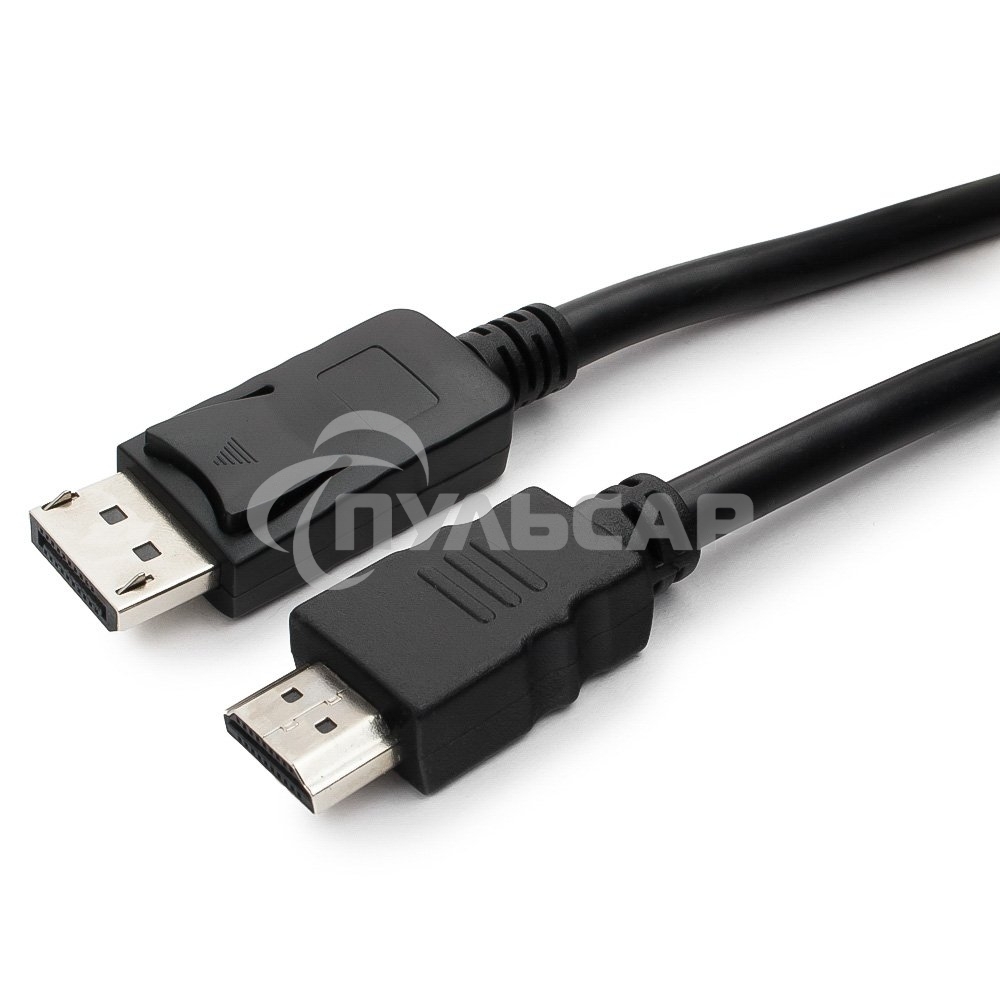 Кабель DisplayPort-HDMI Gembird/Cablexpert 3м, 20M/19M, черный, экран, пакет(CC-DP-HDMI-3M)