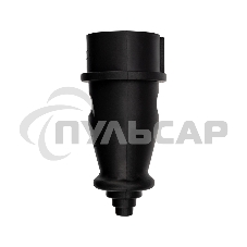 Вилка переносная влагозащищенная 3Р+РЕ, 32 А, IP44 каучук, черная Rexant