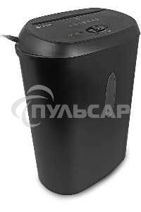 Уничтожитель документов ГЕЛЕОС УМ24-4, DIN P-4 (4 ур-нь секр.), фрагмент 3,9х38мм, 17 лист (70г/м2), CD/пл.карты/скрепки/скобы, 24 литра