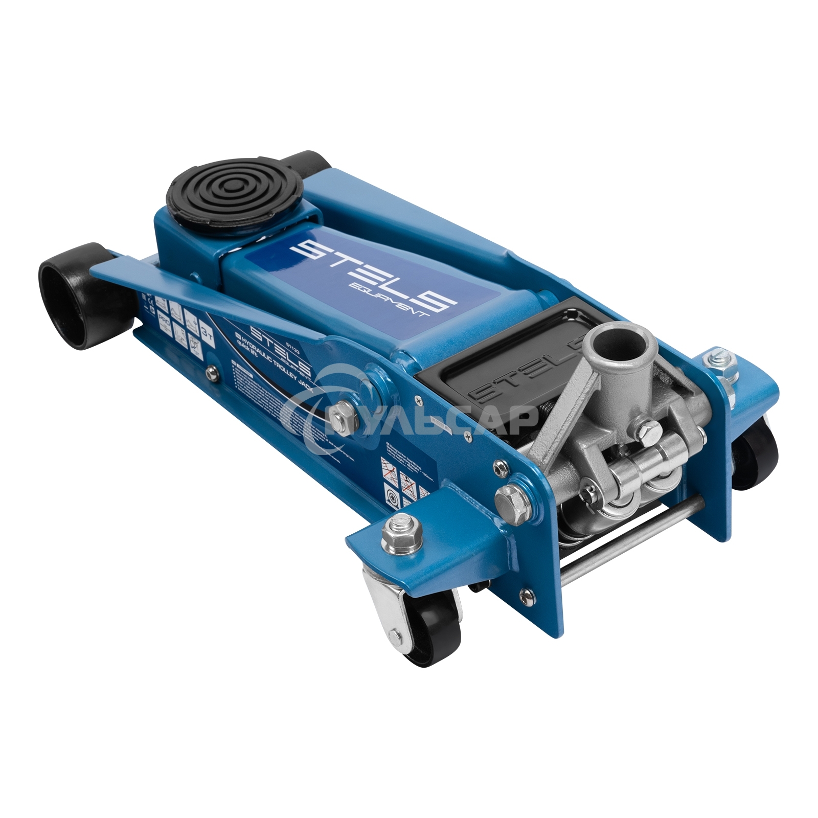 Домкрат STELS 51133гидравлический подкатной быстрый подъем 3 т quick lift 130–465мм профессиональ