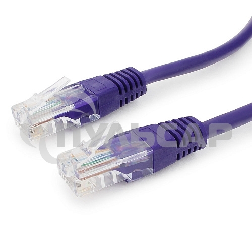Патч-корд UTP Cablexpert кат.5e, 0.25м, литой, многожильный, фиолетовый