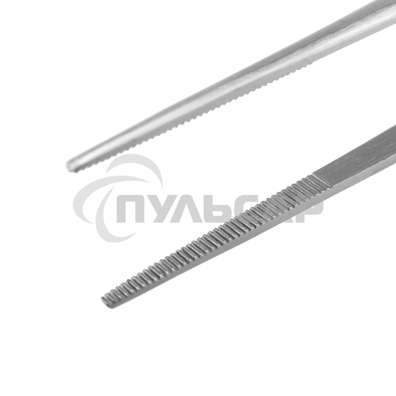 Пинцет прямой рифленый 250 мм ПРОФИ