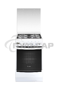 Плита газовая Gefest ПГ 5100-03 0002 белый, конфорок 4 шт, духовка 52 л, 50 см x 85 см x 58.5 см