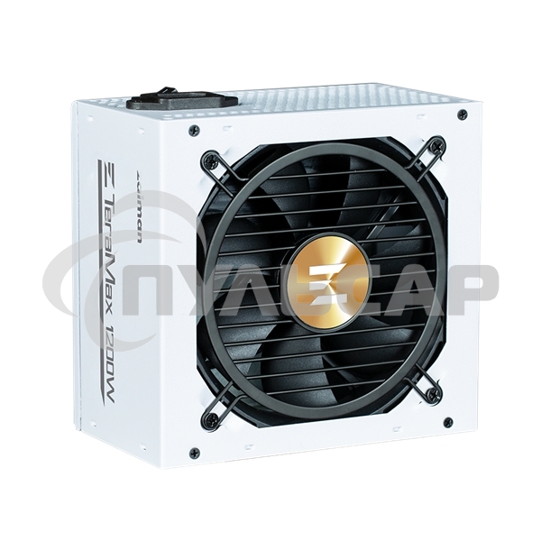 Блок питания Zalman TeraMax II WH Retai (ZM1200-TMX2 WH), 1200Вт, 80 PLUS Gold, 120мм, модульный, белый