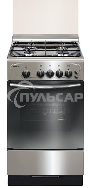 Плита газовая Gefest ПГ 3200-06 К62 серебристый, конфорок 4 шт, духовка 42 л, 50 см x 85 см x 57 см