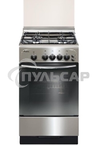 Плита газовая Gefest ПГ 3200-06 К62 серебристый, конфорок 4 шт, духовка 42 л, 50 см x 85 см x 57 см