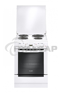 Плита электрическая Gefest 6140-03 белый, конфорок 4 электрических, духовка 55 л, 60 см x 85 см x 60 см