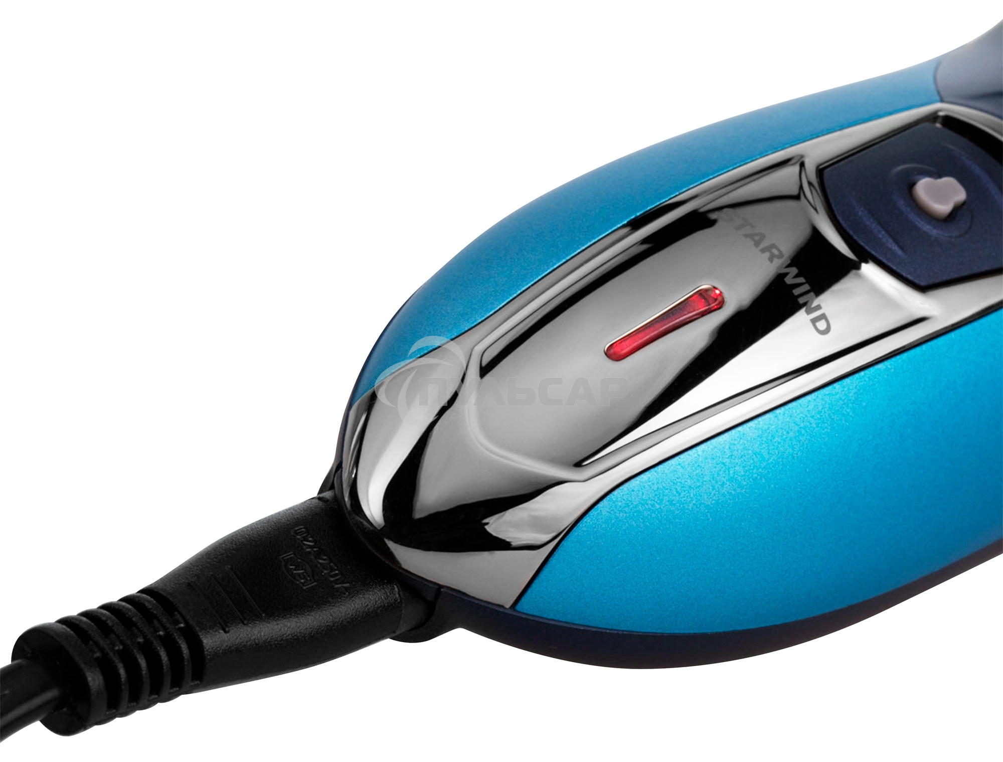 Электробритва роторная Starwind SSH 1525 реж.эл.:3 питан.:аккум. голубой/черный