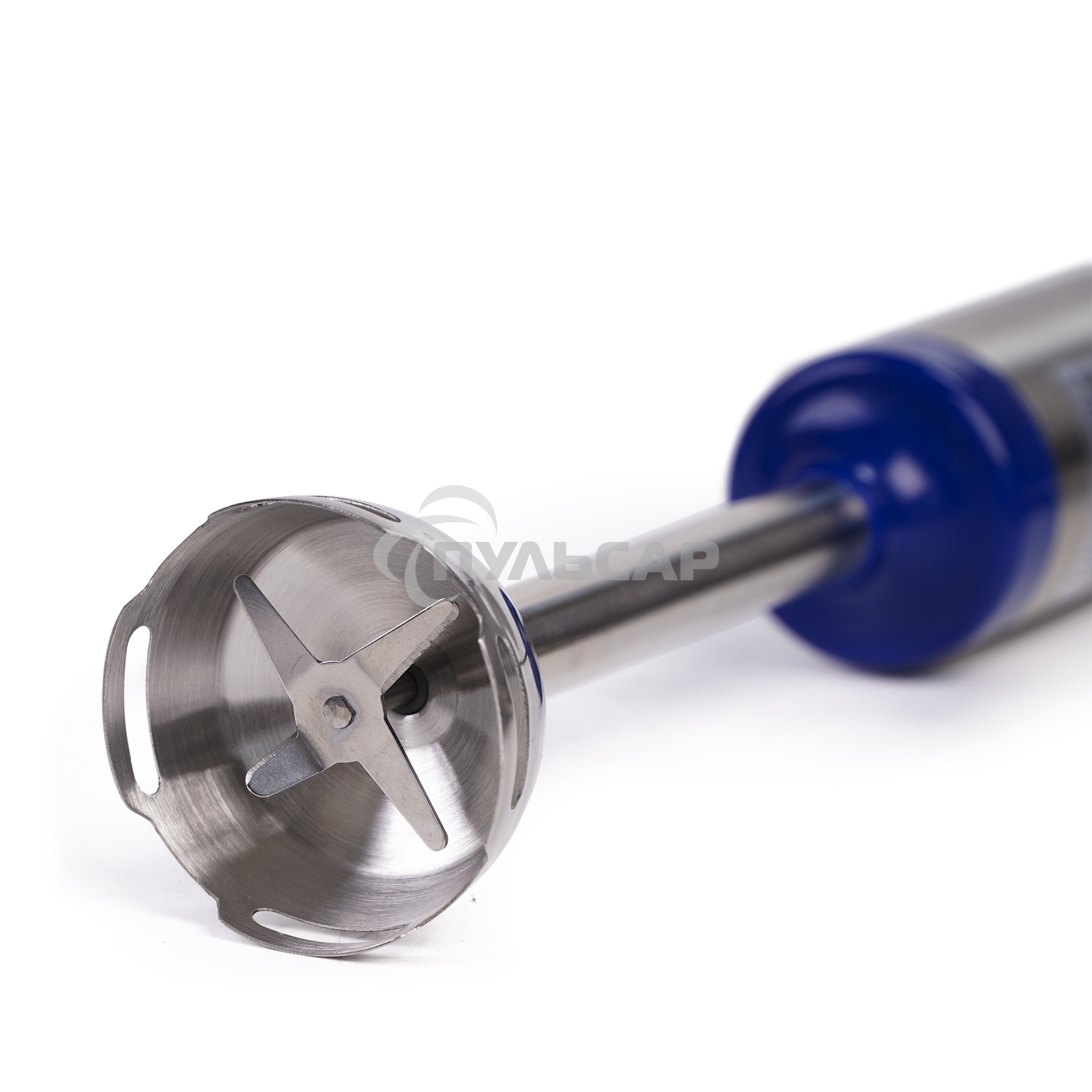 Блендер погружной Galaxy Line GL 2129, синий с серебристым, 900 Вт, 2 скорости и режим 