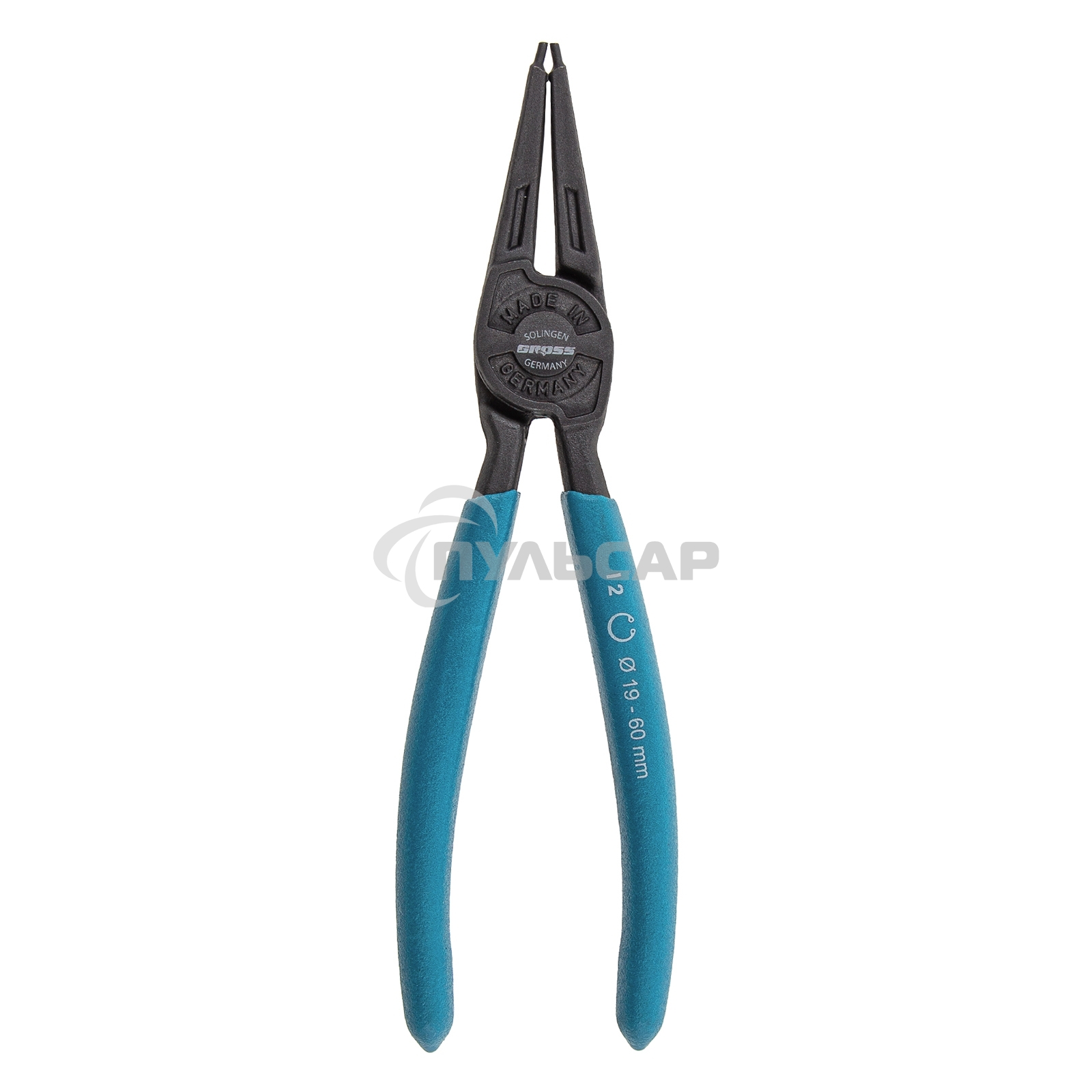 Съемник, 175 мм, для внутренних стопорных колец (19-60 мм), прямые губки (сжим)Gross