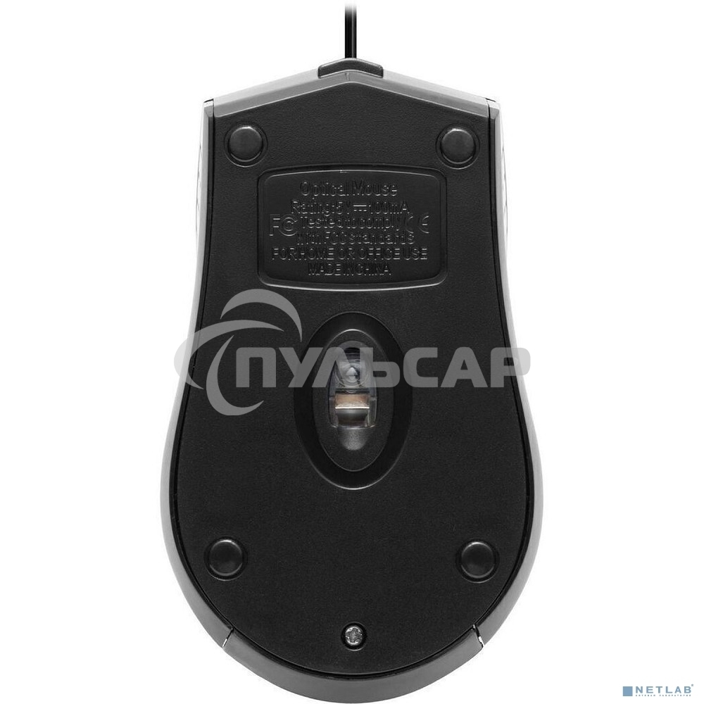 Мышь проводная Defender HIT MB-530 черный, 1000 dpi, USB, кнопки - 3