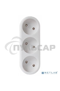 Сетевой разветвитель Buro BU-PS3-W (3 розетки) белый (пакет ПЭ)