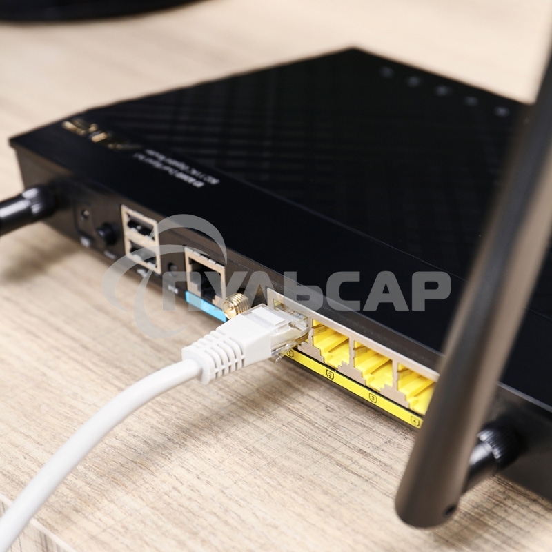 Пaтч-корд U/UTP Rexant, кат.5e, RJ45-RJ45, неэкранированный, PVC серый, 25м