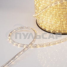 Дюралайт Neon-night LED, постоянное свечение (2W) - теплый белый Эконом 24 LED/м, бухта 100м