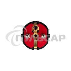 Вилка Евро Rexant прямая с з/к 16А усиленная черная