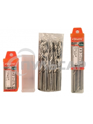 Сверло по металлу Sturm! 1055-04-12S5-SS5 12.5х151м сталь hss упаковка 5 шт