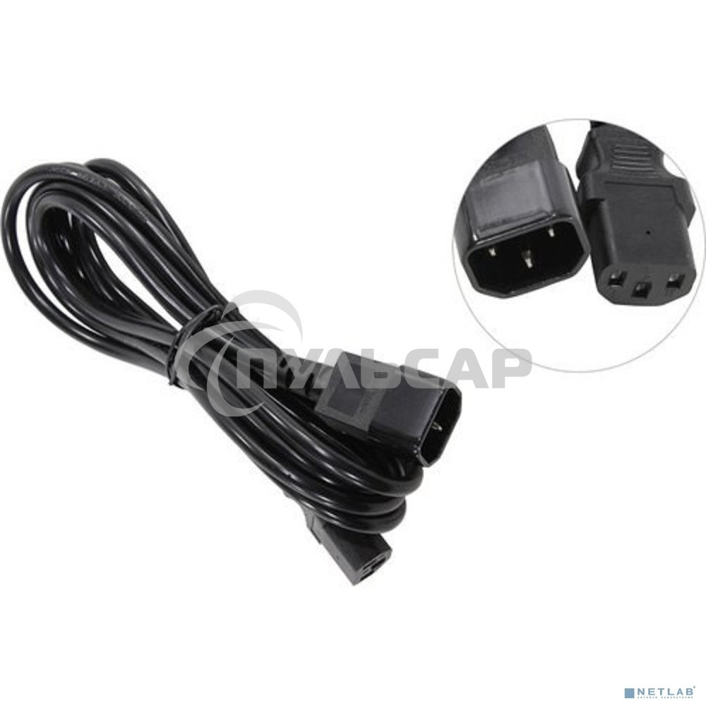 Кабель монитор-компьютер (UPS->уст-во) ExeGate Special EC-3S (С13->С14) 3*0.5, CCA, 3м