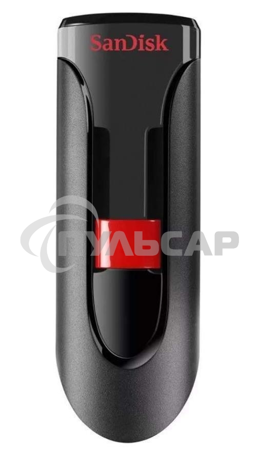 Флешка USB 256 Gb SanDisk CZ60 Cruzer Glide, USB 2.0, черный