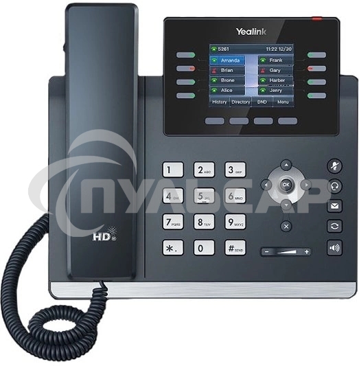 IP-телефон YEALINK SIP-T44W, 12 аккаунтов, 2 порта USB, Wi-Fi, цветной экран 2.8