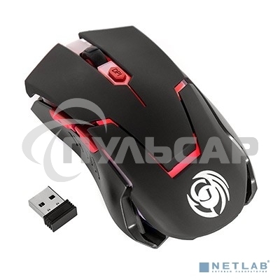 Мышь беспроводная Dialog Gan-Kata MRGK-12U черный, 1600 dpi, радиоканал, USB, кнопки - 6