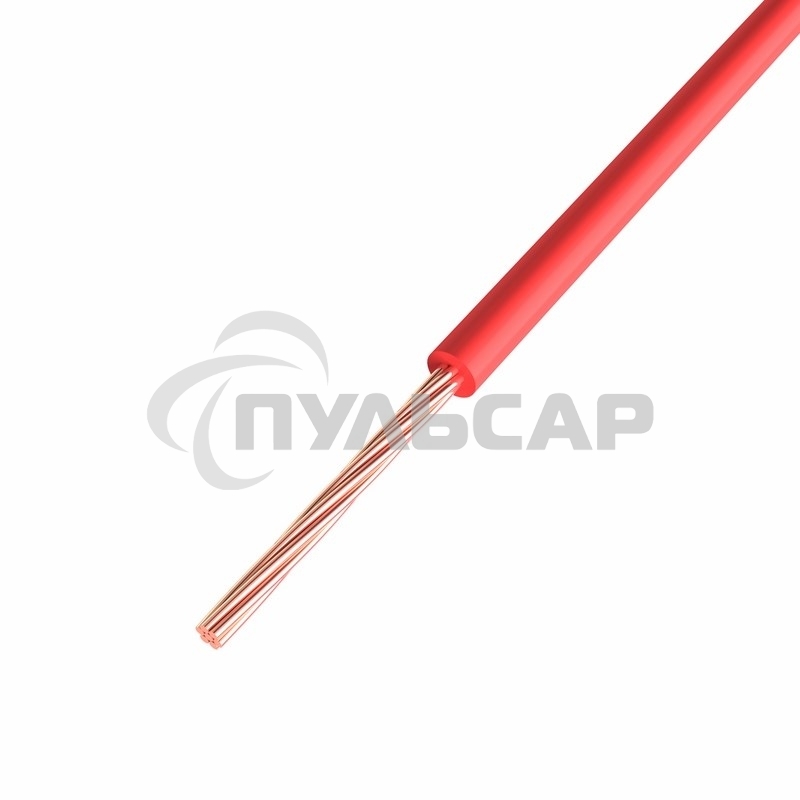 Провод ПГВА Rexant 1х0.50 мм², Cu, красный, бухта 500 м