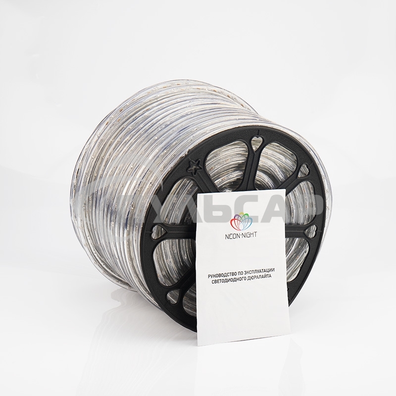 Дюралайт Neon-night LED, постоянное свечение (2W) - теплый белый Эконом 24 LED/м, бухта 100м