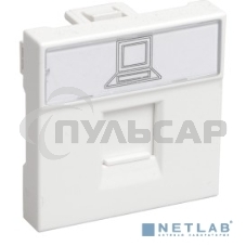 Розетка информационная РКИ-20-00-П RJ-45 UTP кат.5e (на 2 модуля) ПРАЙМЕР белая IEK